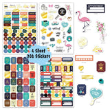 Business Theme Hot Stamping Plan Sticker Note Post, 4 Sets