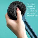 Home Long Handle Soft Hair Shower Brush, Mint Green, Cherry Pink, Ivory White