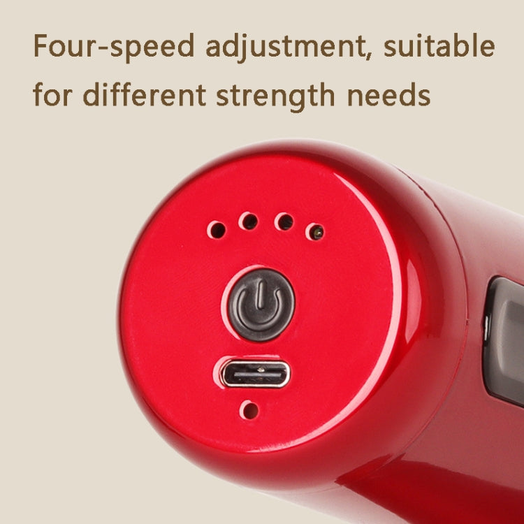 JM-09 Brushless Mini Massage Vibration Fascia Gun, Grey, White, Red