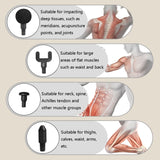 JM-09 Brushless Mini Massage Vibration Fascia Gun, Grey, White, Red