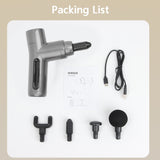 JM-09 Brushless Mini Massage Vibration Fascia Gun, Grey, White, Red