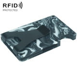 RFID Anti-Degaussing Resin Ultra-Thin Card Holder, Green, Blue, Black