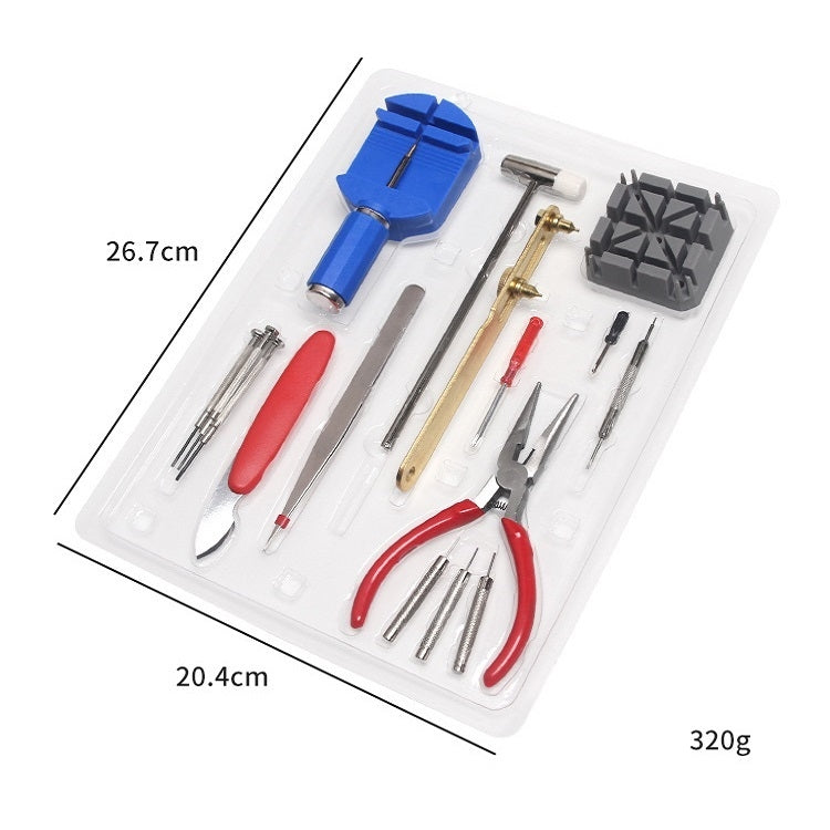 SC8001 16 In 1 Watch Disassembly And Repair Tools Set, Simple Packaging