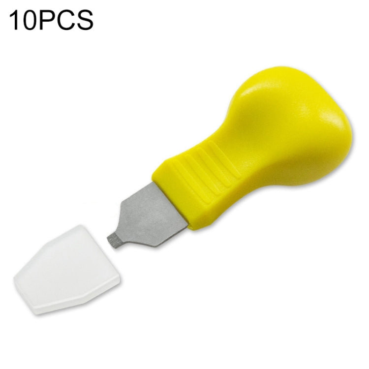 10 PCS Watch Rear Cover Tapping Knife Watch Opener, Style:, Yellow Narrow Mouth, Yellow Wide Mouth, Orange Flat-blade Mouth, Brown Narrow Mouth, Brown Flat-blade Mouth