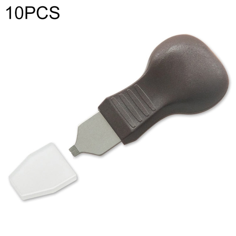 10 PCS Watch Rear Cover Tapping Knife Watch Opener, Style:, Yellow Narrow Mouth, Yellow Wide Mouth, Orange Flat-blade Mouth, Brown Narrow Mouth, Brown Flat-blade Mouth