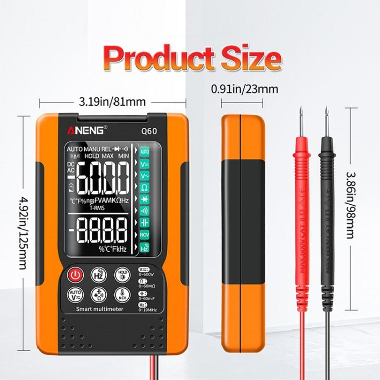 ANENG Automatic Intelligent High Precision Digital Multimeter, Q60 Intelligent, Q60s Voice Control - Zen Craft