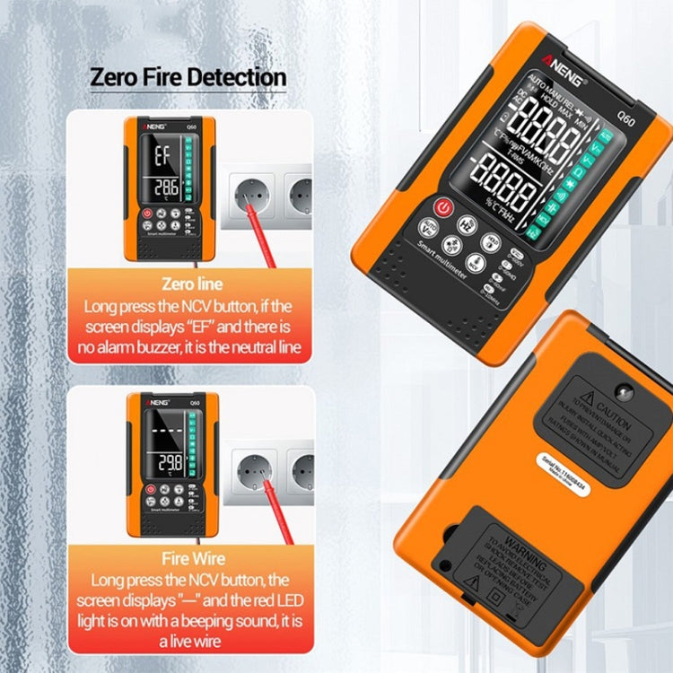 ANENG Automatic Intelligent High Precision Digital Multimeter, Q60 Intelligent, Q60s Voice Control - Zen Craft