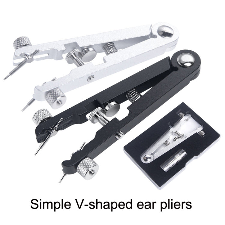 Watch Strap Pins Removal Pliers V-shape Watch Remover, V-shape Removal Pliers Silver, V-shape Removal Pliers Black