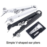 Watch Strap Pins Removal Pliers V-shape Watch Remover, V-shape Removal Pliers Silver, V-shape Removal Pliers Black