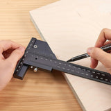 T072 Woodworking Multifunctional Aluminum Alloy Marking Ruler, T072