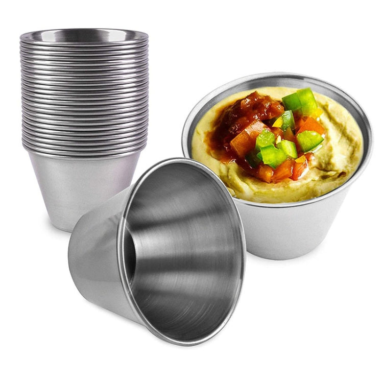 Stainless Steel Tortilla Salad Tomato Sauce Cup, Specification： 304 Small, 304 Small, 201 Medium, 201 Large, 304 Large, 304 Small (Gold), 304 Small (Rose Gold), 304 Small (Colorful)