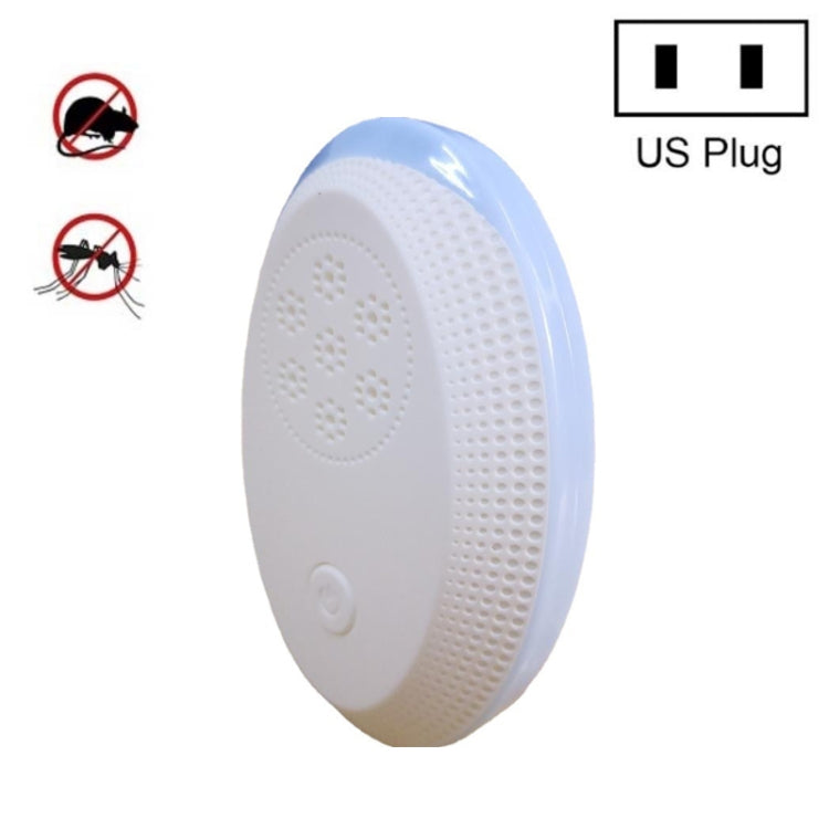 Ultrasonic Mosquito Rat Repellent Night Light, Specification:, US Plug, UK Plug, EU Plug US Plug Gemstone Blue