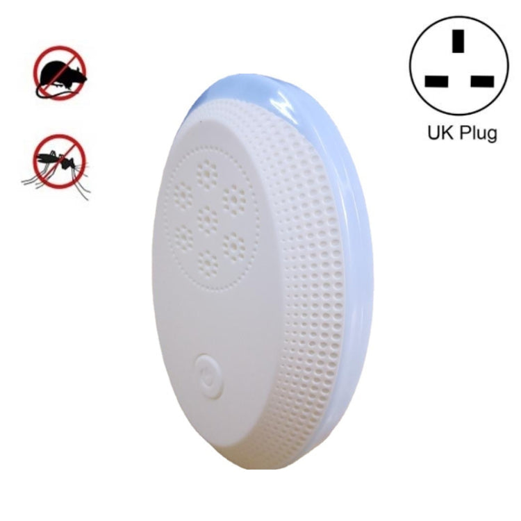 Ultrasonic Mosquito Rat Repellent Night Light, Specification:, US Plug, UK Plug, EU Plug UK Plug Gemstone Blue