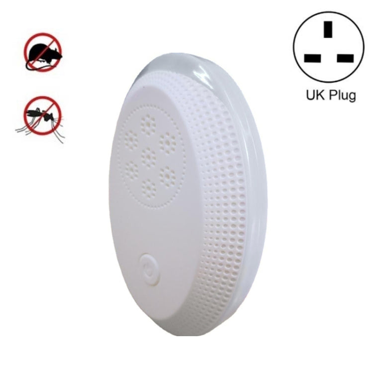 Ultrasonic Mosquito Rat Repellent Night Light, Specification:, US Plug, UK Plug, EU Plug UK Plug Pearl White