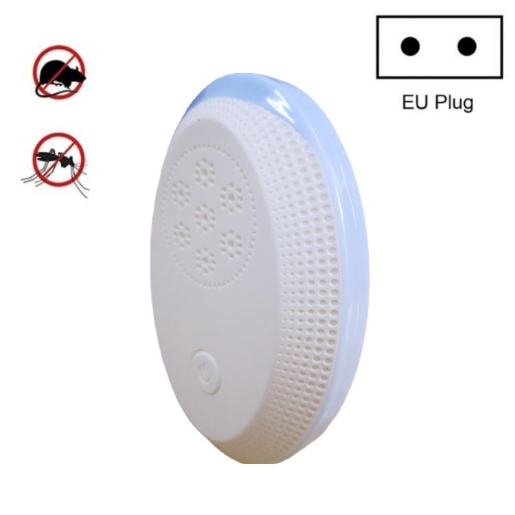 Ultrasonic Mosquito Rat Repellent Night Light, Specification:, US Plug, UK Plug, EU Plug EU Plug Gemstone Blue