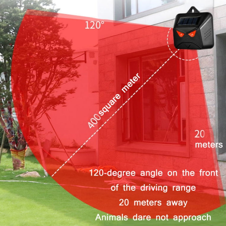209A Solar High Frequency Flash Nocturnal Animal Repeller, 209A 1pc