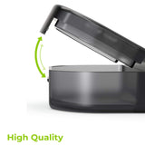 14 Compartment Medicine Box Plastic Double Row Leather Bag Pill Box