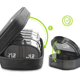 14 Compartment Medicine Box Plastic Double Row Leather Bag Pill Box