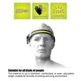 Silicone LED Smart Sensor Light Outdoor Strong Light Long-Beam Headlight, LX200 White Light