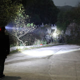 Silicone LED Smart Sensor Light Outdoor Strong Light Long-Beam Headlight, LX200 White Light