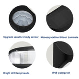 8 LEDs Infrared Induction Solar Garden Wall Light, White Light, Warm Light