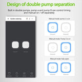 WD-01ADE WIFI Gardening Drip Irrigation Controller, Double Pump 15 Pots, Double Pump 20 Pots