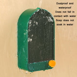 Home Bathroom Wall Mounted Drain Soap Dish With Lid, White Gray, White Orange, Pink White, Green Gray