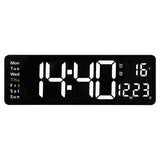 6626 Living Room Wall-Mounted Large Screen Display LED Digital Clock, 16 Inch Orange Temperature, 16 Inch Green Temperature, 16 Inch White Temperature