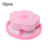10 PCS C2096 Washing Machine Floating Material Filter Bag, Blue, Pink Pink