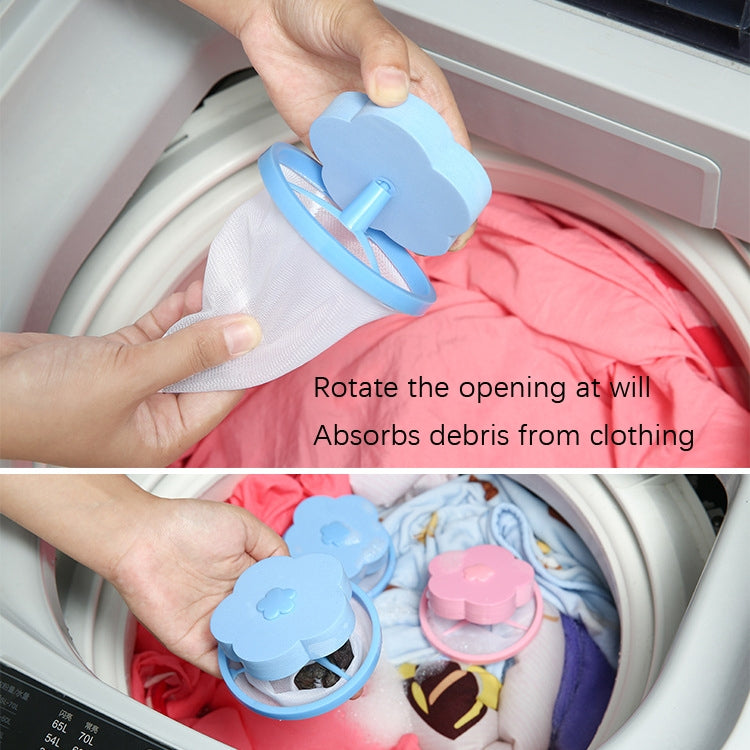 10 PCS C2096 Washing Machine Floating Material Filter Bag, Blue, Pink