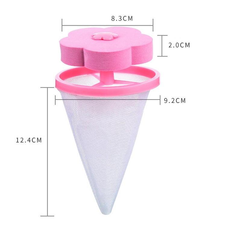 10 PCS C2096 Washing Machine Floating Material Filter Bag, Blue, Pink