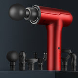 BG-128 6-speed Mini Convenient Massage Gun With 6 Massage Heads,CN Plug, Red, Green, Gray, Back