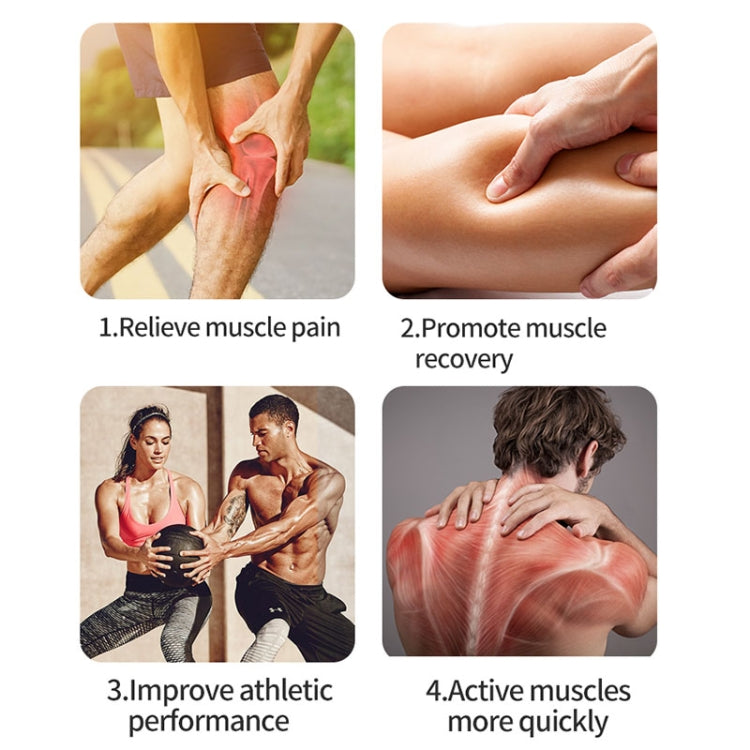 BG-128 6-speed Mini Convenient Massage Gun With 6 Massage Heads,CN Plug, Red, Green, Gray, Back