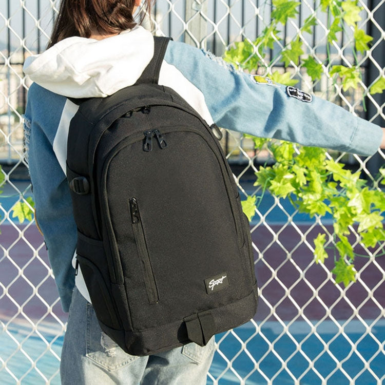1107 Student Bag Leisure Backpack Black