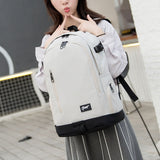 1107 Student Bag Leisure Backpack Gray