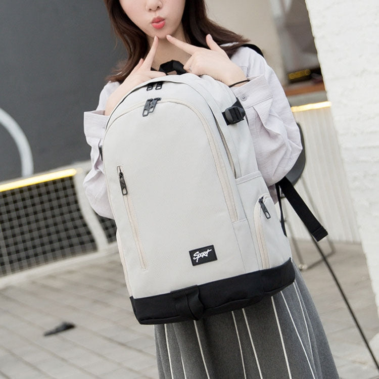 1107 Student Bag Leisure Backpack Gray