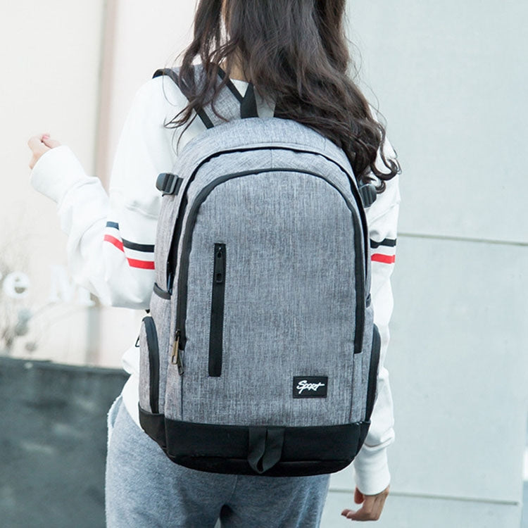 1107 Student Bag Leisure Backpack Snowflake Gray