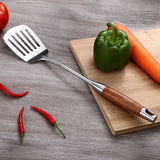 304 Stainless Steel Wooden Handle Kitchenware Kitchen Equipment, Style:, Fried Spatula, Soup Spoon, Slotted Spoon, Slotted Shovel, Noodle Scoop, Rice Spoon Slotted Shovel