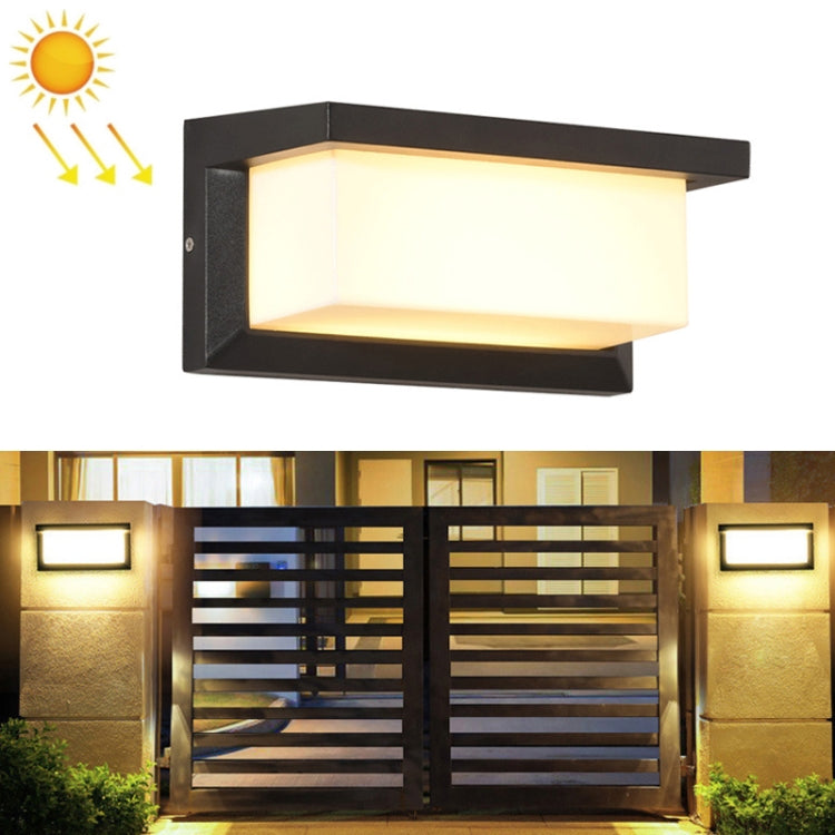 10W Outdoor Patio Wall Waterproof Solar Wall Light, Specification:, 6000K, 3000K 3000K
