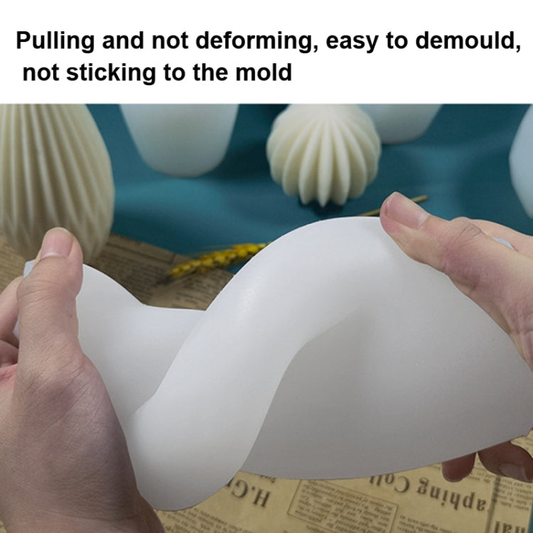 Scented Candle Silicone Mold DIY Handmade Soap Mold, Sector