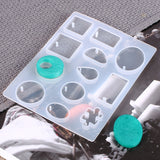 129 In 1 Time Gem Necklace Pendant Crystal Epoxy Resin Silicone Mold Set, Necklace Mold Set
