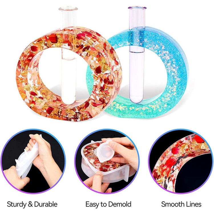DIY Vase Epoxy Mould Simple Vase Make Tool, Rectangle, Irregular Circle, Heart Shaped
