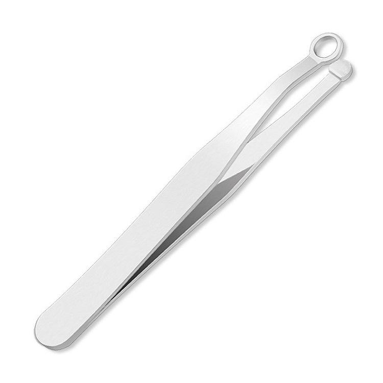 2 PCS Stainless Steel Nose Hair Clip Round Ring Nose Hair Trimmer, Nose Hair Clip+Yellow Case