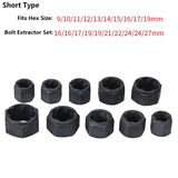 10 PCS / Set Nut Extractor Screw Removal Tool Break Wire Bolt Extractor, High, Short
