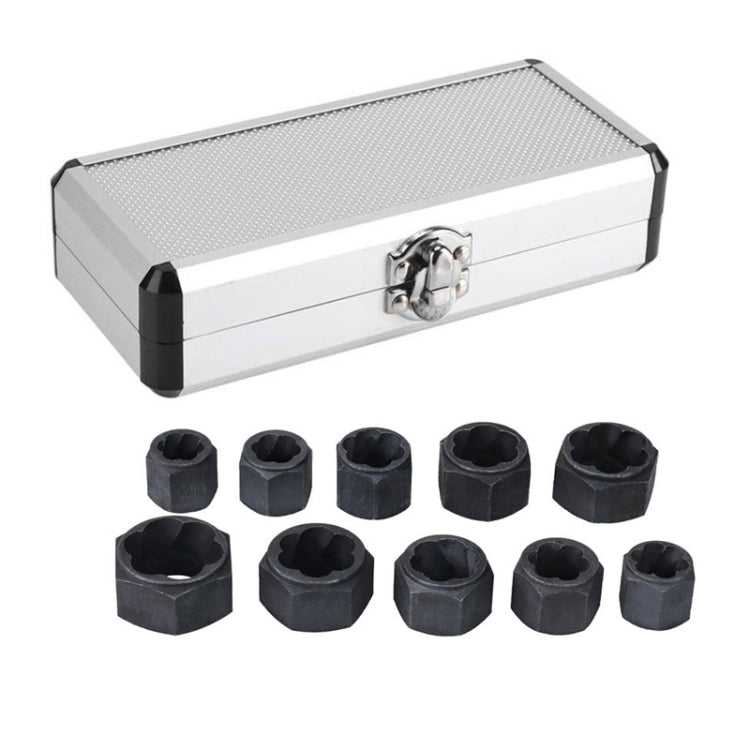 10 PCS / Set Nut Extractor Screw Removal Tool Break Wire Bolt Extractor, High, Short Short