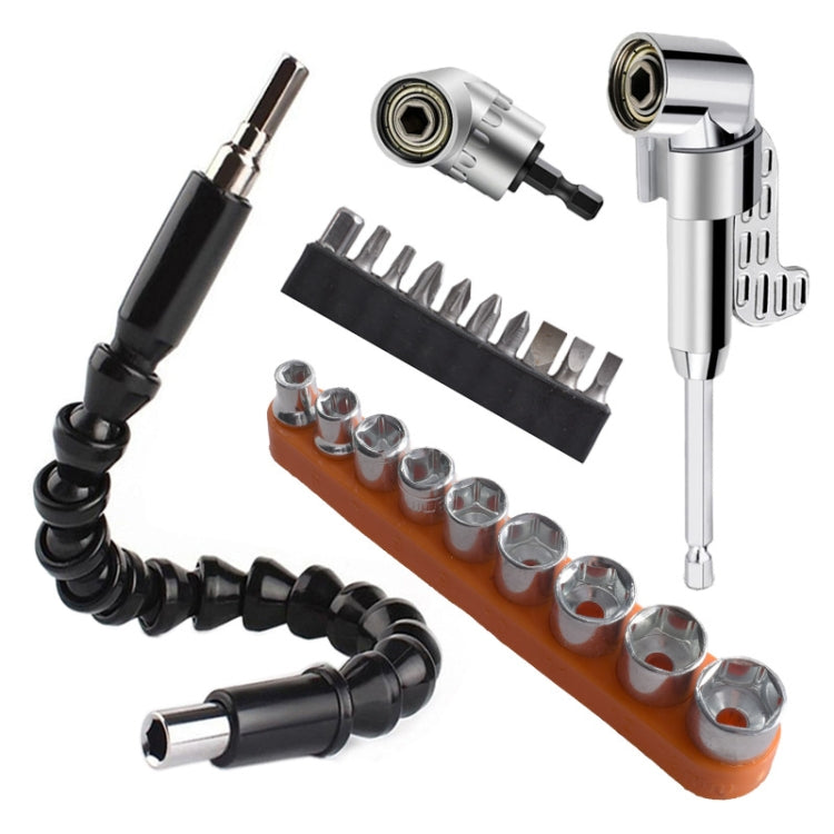 22 PCS / Set Screwdriver Corner Universal Soft Shaft Hex Handle Batch Combination Tool, 22 PCS / Set Shaft Hex 22 PCS Set Shaft Hex