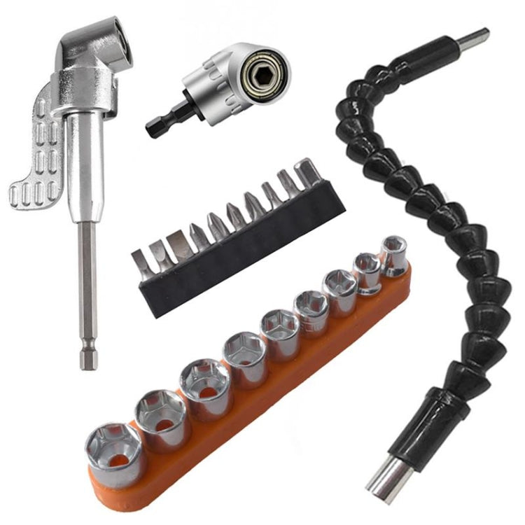 22 PCS / Set Screwdriver Corner Universal Soft Shaft Hex Handle Batch Combination Tool, 22 PCS / Set Shaft Hex