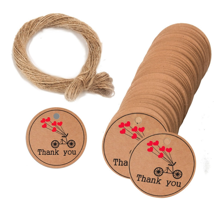 100pcs /Pack Kraft Paper Gift Tag With 20m Hemp Rope, L-01, L-02, L-03, L-04, L-05, L-06, L-07, L-08, L-09, L-10, L-11, L-12, L-13, L-14 L-06