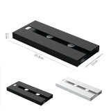 2 PCS Living Room Kitchen Free Punch Goblet Wine Glass Hanging Rack, Black, White