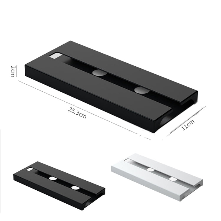 2 PCS Living Room Kitchen Free Punch Goblet Wine Glass Hanging Rack, Black, White